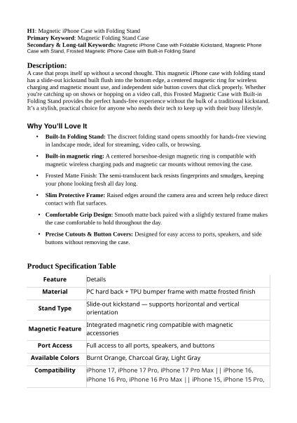 Shopify product listing document — page 1